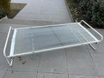 Metalen Inklapbaar Logeerbed 90x200cm met Wieltjes, Huis en Inrichting, Slaapkamer | Bedden, Ophalen, 90 cm, Eenpersoons, Wit
