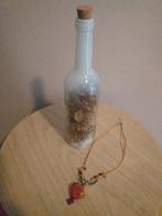 ketting met steen hart, Overige kleuren, Ophalen of Verzenden, Zo goed als nieuw, Met edelsteen