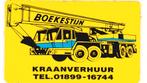 Sticker auto Kraanverhuur Boekestijn Maasland, Verzenden, Zo goed als nieuw, Bedrijf of Vereniging