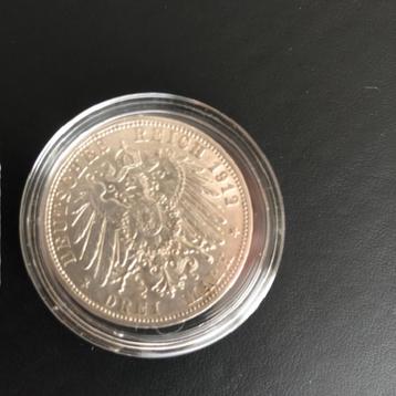 Munt, Deutsches Reich 3 Mark 1912 beschikbaar voor biedingen