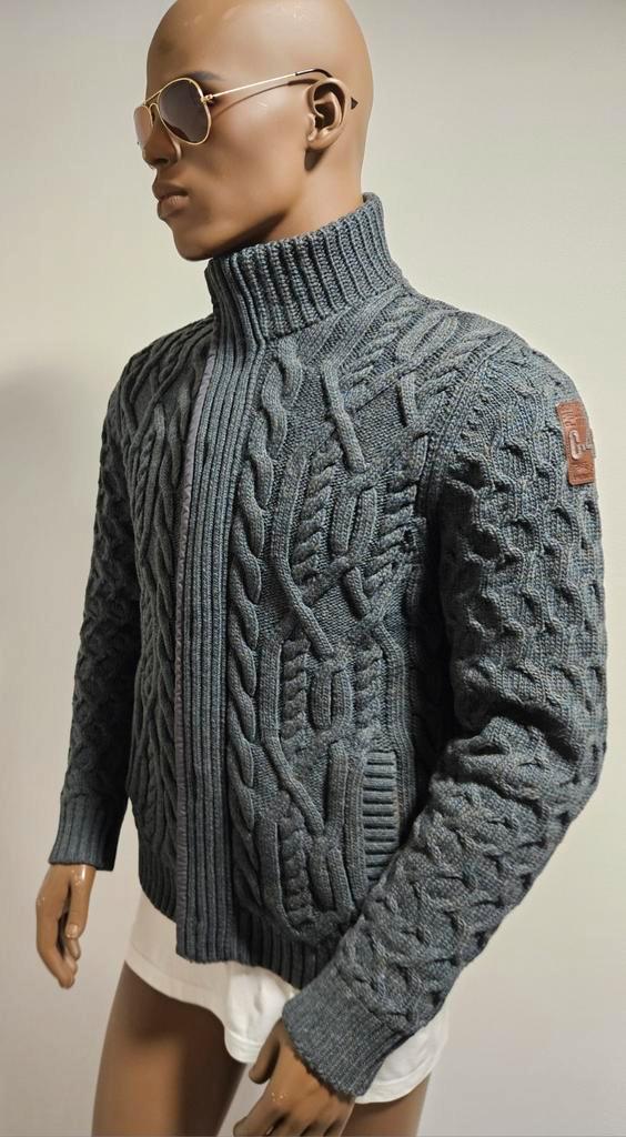 PME Legend warm gevoerd en gebreid deels wollen vest (M) zgn, Kleding | Heren, Truien en Vesten, Zo goed als nieuw, Maat 48/50 (M)