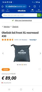 Obelink zonscreen scherm.  Sol front xl voorwand, Caravans en Kamperen, Caravan accessoires, Ophalen of Verzenden, Zo goed als nieuw