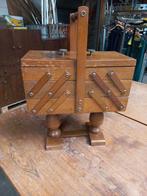 Vintage Houten Naaidoos, Antiek en Kunst, Ophalen