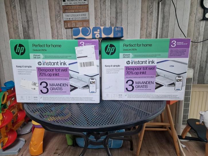 HP Deskjet 2821e Printer, Computers en Software, Printers, Nieuw, Printer, Inkjetprinter, Kleur printen, Kopieren, Scannen, Zwart-en-wit printen