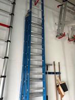 DAS 3-delige ladder ATLAS BLUE 12 treden (G312B) z.g.a.n., Doe-het-zelf en Verbouw, Ladders en Trappen, Ophalen, Zo goed als nieuw