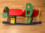 Houten Hobbel Vliegtuig, Kinderen en Baby's, Speelgoed | Houten speelgoed, Ophalen of Verzenden, Gebruikt, Rij- of Hobbelspeelgoed