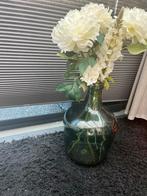 Grote vaas met kunstbloemen, Ophalen, Overige kleuren, 50 tot 75 cm, Glas