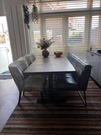 Eetkamerbank 4 persoons - Table le Sud, Ophalen, Gebruikt, 150 tot 200 cm, Leer