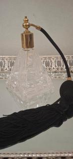 Antiek vintage kristallen parfum verstuiver, Ophalen of Verzenden