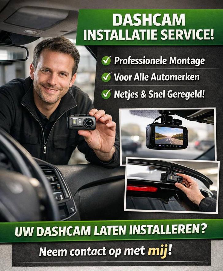 Dashcam inbouwen Tilburg, Auto diversen, Dashcams, Nieuw, Ophalen