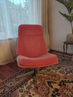 Draaifauteuil ribfluweel rood (brick/roze), lkea Lunna, Huis en Inrichting, Fauteuils, Ophalen, Gebruikt, 75 tot 100 cm, Stof