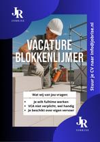 vacature  Kalkzandsteen  Lijmer, 33 - 40 uur, Freelance of Uitzendbasis