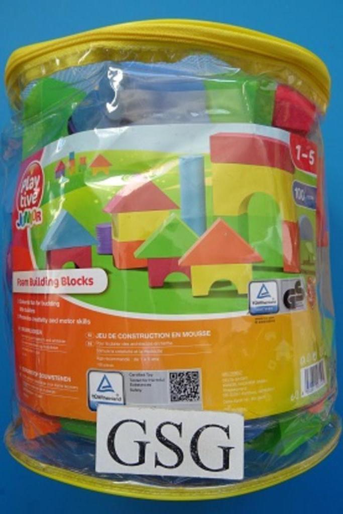 Schuimstof bouwstenen nr. 233481-04, Kinderen en Baby's, Speelgoed | Bouwstenen, Zo goed als nieuw, Ophalen