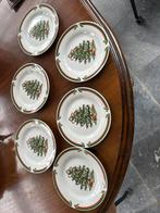 6 gebaksbordjes kerst, Ophalen of Verzenden, Zo goed als nieuw, Aardewerk, Bord(en)