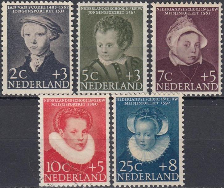 Nederland - 1956 - Kinderzegels - NVPH-683 t/m NVPH-687 - P, Postzegels en Munten, Postzegels | Nederland, Postfris, Na 1940, Verzenden
