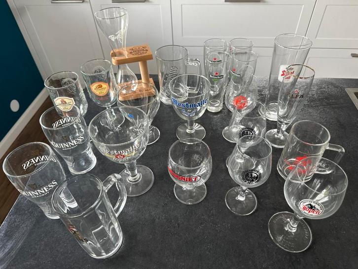 Gratis bierglazen verzameling - vandaag ophalen!, Huis en Inrichting, Keuken | Keukenbenodigdheden, Gebruikt, Ophalen