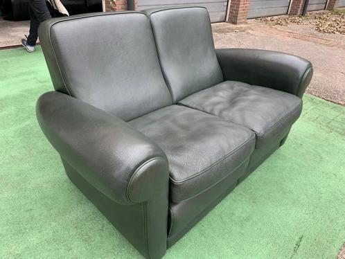 Bankstel BAXTER Mickey buffel leren bank ZGAN, Huis en Inrichting, Stoelen, Zo goed als nieuw, Eén, Hout, Leer, Stof, Ophalen