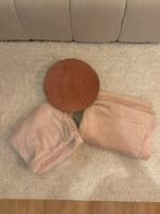 Roze dekentjes en sierkussen, Huis en Inrichting, Stoffering | Tapijten en Kleden, Ophalen, Zo goed als nieuw, Rond, 50 tot 100 cm