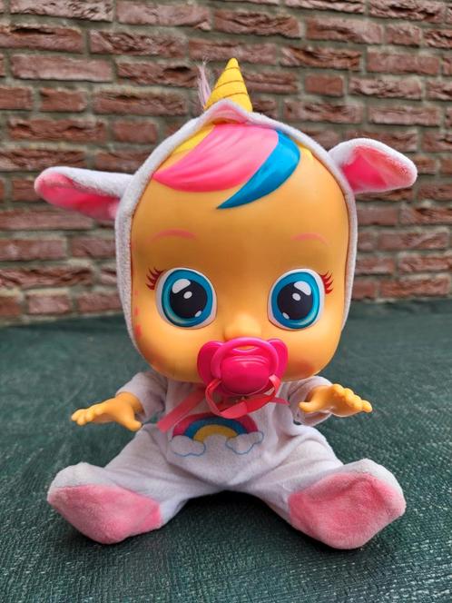 Werkende Cry Babies Dreamy Unicorn, Kinderen en Baby's, Speelgoed | Poppen, Zo goed als nieuw, Overige typen, Ophalen of Verzenden