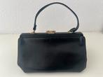 Vintage jaren 50 handtas, Ophalen of Verzenden, Gebruikt, Zwart, Handtas
