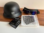 Helm met bril en bandana Dot, Fietsen en Brommers, Brommerhelmen, Ophalen of Verzenden, Nieuw