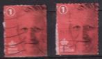 België 2015 Koning 2x, Verzenden, Gestempeld, Koningshuis