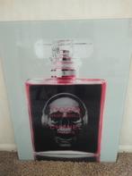 Glasschilderij parfum fles, Ophalen, Minder dan 50 cm, Zo goed als nieuw, Schilderij