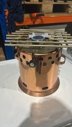 koperen flambeerbrander / rechaud / sping, Zo goed als nieuw, Gas, Vrijstaand, 4 kookzones