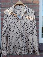 Prachtige print blouse H&M, 46 beige zwart, Verzenden, Zo goed als nieuw, Maat 46/48 (XL) of groter, Beige