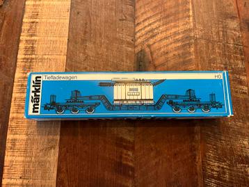 Märklin H0 Platte Wagon met Transformator beschikbaar voor biedingen