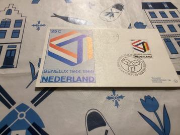No6282 Kaart 25 jaar Benelux 8-9-1969 Heb ook van Nederland beschikbaar voor biedingen