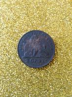 1909 MUNT BELGIE 2 CENTIMES 1909 LEOPOLD II koper, Postzegels en Munten, Munten | België, Ophalen of Verzenden, Metaal, Losse munt