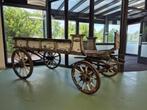 Antieke boerenwagen / boerenkar, Ophalen