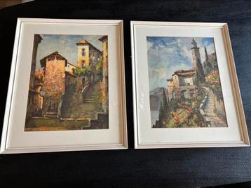 Twee Gattelli Dardo ( Gottardo Gattelli) kunst art beschikbaar voor biedingen
