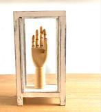 Houten vitrine ( tafel)  in old look/ zonder hand, Huis en Inrichting, Minder dan 50 cm, Gebruikt, Ophalen of Verzenden, Minder dan 25 cm