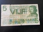 5 gulden biljet Vondel (1966), Ophalen of Verzenden, 5 gulden, Los biljet