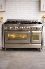 Gasfornuis Boretti Majestic 121 cm breed, Witgoed en Apparatuur, Fornuizen, Ophalen, 60 cm of meer, Zo goed als nieuw, Gas