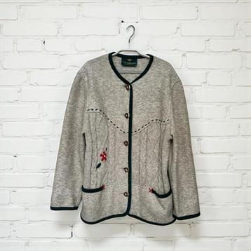 Giesswein Blazer Vest Maat 40 Grijs Groen Wol Gebreid beschikbaar voor biedingen