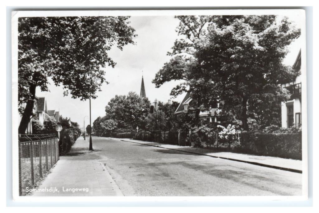 Sommelsdijk, Langeweg, Verzamelen, Ansichtkaarten | Nederland, Verzenden, 1940 tot 1960, Gelopen, Zuid-Holland