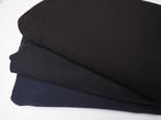 64031) boordstof zwart / donkerblauw, Zwart, Nieuw, Ophalen of Verzenden, 30 tot 120 cm