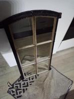 Gietijzeren stalraampje met spiegels erin, Doe-het-zelf en Verbouw, Glas en Ramen, Ophalen, Gebruikt, Minder dan 80 cm, Minder dan 80 cm