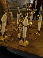 Koperen Kroonluchter 6 armen, Ophalen of Verzenden, Gebruikt, Metaal, Vintage