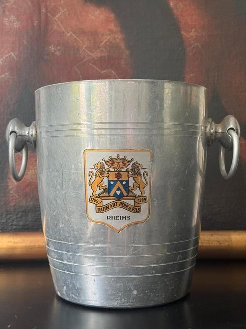 Vintage Ruinart Champagnekoeler - Franse Zilveren Ijsemmer, Huis en Inrichting, Keuken | Keukenbenodigdheden, Gebruikt, Verzenden