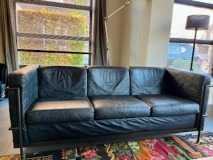 Design bank Le Corbusier replica, Huis en Inrichting, Banken | Sofa's en Chaises Longues, Gebruikt, Driepersoons, 200 tot 250 cm