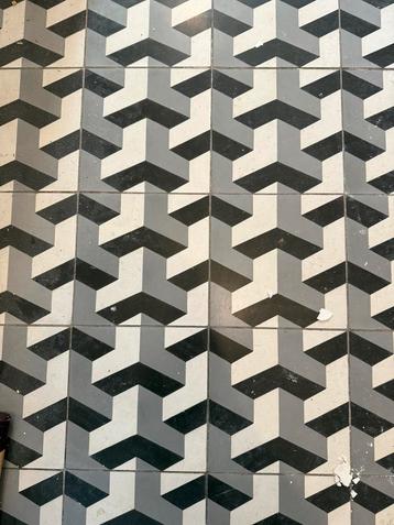 GEZOCHT: escher vloertegels (20x20 cm) 9 a 12 stuks beschikbaar voor biedingen