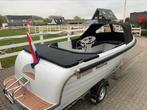 Maassloep 570 met Honda 20 pk 4 takt ( demo ), Watersport en Boten, Ophalen, 10 tot 30 pk, Zo goed als nieuw, 3 tot 6 meter