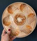 Sarreguemines vintage oesterborden voor 6 oesters, Huis en Inrichting, Keuken | Servies, Ophalen of Verzenden, Overige stijlen