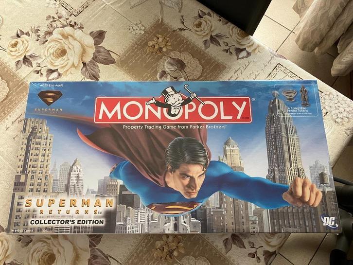 Monopoly Superman Returns ( Collector's edition ) NIEUW, Hobby en Vrije tijd, Gezelschapsspellen | Bordspellen, Nieuw, Ophalen of Verzenden