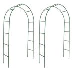 2x Rozenboog rozen boog tuinboog staal groen GRATIS BEZORGD!, Met poort, Verzenden, Nieuw, Sierhekwerk