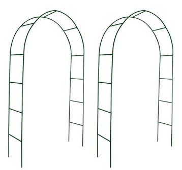 2x Rozenboog rozen boog tuinboog staal groen GRATIS BEZORGD! beschikbaar voor biedingen